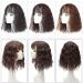Fluffy Messy Tip Wig for Women - Curly Wavy Synthetic Wig with Corrugated Ponytail - 35cm Black - Buy Online on GoSupps.com