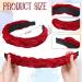 6-Piece Velvet Criss Cross Headband Set for Women - Soft & Cute Hair Accessories in 6 Colors - Buy Online on GoSupps.com