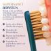 Royal Denta Gold Super Soft Toothbrush - Extra Gentle for Sensitive Teeth & Gums Dual Length Bristles for Interdental Cleaning Antibacterial Gold Particles Coral Red & Green Metallic Design - Shop Internationally! - Buy Online on GoSupps.com