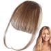 Bang Clip in Hair Extensions | French Bangs Clip on Hair Bangs Extensions - French Bangs Clip on Fake Fringe Stylish Natural Color Fringe Hairpieces for Girls Women brown