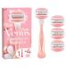 Gillette Venus Comfortglide Spa Breeze Razor Blades for Women 4 Replacement Blades for Women's Razors + Handle