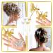 Sibba 4 Pcs Moving Wings Butterfly Hair Clips with Tassel | Bride Wedding Hairpin for Women and Girls - Buy Online on GoSupps.com