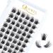 Eyelash single quewel individual eyelashes lashes curl 14mm eyelash segments wide foundation individual eyelashes for eyes make-up diy eyelash extensions (of course 03-c-14mm) 1 piece (1 Pack) natural 03-c-114mm
