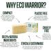Eco Warrior Citrus Body Scrub Soap Bar - Vegan & Cruelty Free, Moisturizing & Exfoliating, Eco-Friendly Natural Soap with Oatmeal & Essential Oils - 100g - Buy Online on GoSupps.com