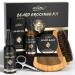 POP Modern.c Bartwuchs-Set Bart Care Set 6-Part Bartwaschshampoo Bart l Bartbalam Bartkamm brush scissors best gift for men for Valentine's Day Christmas Father's Day birthdays