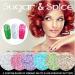 Vanilla Bean Holographic & Matte Chunky Mixed Glitter | Cosmetic Grade Festival Body Glitter for Face Hair Lips & Nails - 10g Pack - Buy Online on GoSupps.com