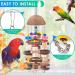 KATUMO Large Bird Parrot Toy with Durable Wooden Blocks - Ideal for African Grey, Cockatoos, Amazon Parrots, Macaws - Chewing and Cage Bite Toy - Buy Online on GoSupps.com