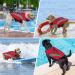 Buy Alagirls Dog Chest Ripstop Swimming Vest | Reflective Safety Life Jacket for Dogs | Adjustable Size M (47-61cm) - Red - Pet Lifesaver - Buy Online on GoSupps.com