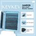 KevKev Flat Style Wispy Eyelash Clusters 144 Pcs - Thin Band & Soft | Taffee C-8-16mix - Buy Online on GoSupps.com