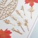 16-Piece Metal Leaf Hair Clips Set | Vintage Retro Hair Pins | Gold Silver Barrettes for Women Girls | Crystal Bobby Pins | Minimalist Decorative Hair Accessories - Buy Online on GoSupps.com