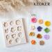 KEOKER Polymer Clay Flower Molds - Set of 2 for Jewelry Making & Earring Decoration - Buy Online on GoSupps.com