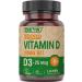 DEVA Vegan Vitamin D3 Supplement - Once-Per-Day Tablet with 1000 IU - Cholecalciferol - Lichen Plant Derived - 90 Small Tablets 90 Count (Pack of 1)