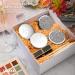 Roowest 8 Piece Bridesmaid Compact Mirrors - Magnifying Makeup Mirror Set for Bridal Party Gifts (Silver/White) - Buy Online on GoSupps.com