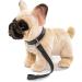 Buy Uni Toys Beige French Bulldog Plush Dog with Leash - 27 cm Cuddly Toy for Pets - International Shipping Available - Buy Online on GoSupps.com