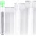 30 Large Eye Stitching Needles - 3 Sizes - Big Eye Hand Sewing Needles in Clear Storage Tube
