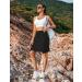COOrun Women's Athletic Skorts with Pockets - Knee Length Skirt for Golf, Tennis & Workouts | XS-3XL | Black - Buy Online on GoSupps.com