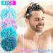Radsocken 4 PCS Shower Puff Loofahs Large 75g Bath Sponge Mesh Pouf Soft Bath Scrunchie Body Scrubber Easy Foaming Exfoliating Body Puff - Buy Online on GoSupps.com