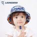 LANGZHEN Navy Shark Beach Sun Protection Hat for Baby Girls | Adjustable Toddler Kids Wide Brim Play Hat | 2-4 Years - Buy Online on GoSupps.com