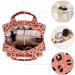 Full Size Orange Leopard Travel Toiletry Bag for Women - Large Makeup Organizer - Buy Online on GoSupps.com