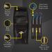 Casemaster Single Black Dart Case with Solid Plastic Insert - Holds 3 Steel Tip and Soft Tip Darts - Tough Nylon Covering for Flights Protection - Buy Online on GoSupps.com