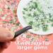 Astaron 50g Fresh Green Half Pearls & Glittering Stones for Handicrafts | 3mm-10mm Flatback Pearls & Rhinestones for DIY Art Nails Shoes & Clothing - Buy Online on GoSupps.com