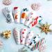 Christmas Press On Nails - Cute Christmas Decor Press On Nails Gentle Fake Nails Christmas Accessories Reusable with Santa Snowflake Bell Snowman Shakven - Buy Online on GoSupps.com