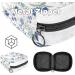 GIAPB Sanitary Napkin Storage Bag | Blue Flower Background | Period & Tampon Makeup Pouch - Buy Online on GoSupps.com