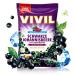 Vivil Black Currant Cough Candies with 11 Herbs - Sugar-Free Vegan 15 Bags of 120g Each - Buy Online on GoSupps.com