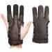 Deerseeker Archery Glove Finger Tab Leather Protective Gloves for Recurve Bow & Traditional Bow Accessories Three Fingers Guard for Youth Adult Bow Shooting Medium Brown