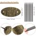 Bohemian Oval Hair Clip Set - 6pcs Synthetic Leather & Wooden Slide Tab | Perfect Hair Accessories for Women & Girls - Buy Online on GoSupps.com