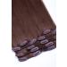 Clip In Extensions Set 100% Real Hair 7 pieces 70g Hair Extension 45cm Clip-In Hair Extension No. 6 Medium Brown