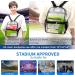 Mildbeer Clear Stadium Approved Mini Backpack, 12x12x6 - Small Transparent Bag for Concerts and Festivals - Black - Buy Online on GoSupps.com