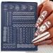 MCAORI 3D Nail Art Mold with Variety of Patterns Template Carving Sticker Stencil Tools Creative Stunning Nail Decorations - Buy Online on GoSupps.com