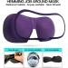 REEBENT 3D Eye Mask for Women - Machine Washable Sleep Mask for Airplane Travel with Travel Pouch - Black+Purple - Buy Online on GoSupps.com
