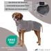 CANICOAT Dog Bathrobe Lavari - 100% Cotton Oeko-TEX Certified - Size 7 Light Grey | Soft & Absorbent Pet Towel - Buy Online on GoSupps.com