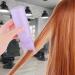 Sibba 2Pcs Root Comb Applicator Bottle 6 OZ Hair Oil Applicator Bottle for Hair Dye Bottle Applicator Brush with Graduated Scale Profssional Brush Applicator Comb Hairdressing Coloring Styling Tool Purple & White - Buy Online on GoSupps.com