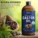 Nexon Botanics Organic Castor Oil for Hair Growth 8 fl oz | Cold Pressed Unrefined Castor Oil for Skin & Hair Care | Aceite De Ricino Organico - Buy Online on GoSupps.com