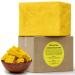 Raw African Shea Butter 15 lbs. Bulk Wholesale Block 100% Pure Natural Unrefined YELLOW - Ideal Moisturizer For Dry Skin Body Face And Hair Growth. Great For DIY Soap and Lip Balm Making.