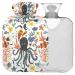 NAANLE CARTOON OCTOPUS hot bottle with reference warm and cold therapy Transparent hot water bottle 2l large hot hot water bottle for bed handfoot heat pain relief
