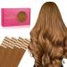 WENNALIFE Tape in Hair Extensions Human Hair 20pcs 18 inch 50g Auburn Ginger Remy Tape Hair Extensions Real Human Hair Tape Extensions Coloured Hair Extensions 18 Inch #30 Auburn Ginger
