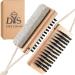 2-in-1 Nail Brushes for Cleaning Fingernails & Exfoliating Feet - Wooden Foot Scrubber with Pumice Stone | Manicure Pedicure Tools - Buy Online on GoSupps.com