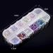 1200 Pieces 12 Colors Shiny Horse Eye Nail Rhinestones & Gems with Storage Box - Buy Online on GoSupps.com