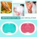 Rtteri Silicone Shower Foot Scrubber Set - Exfoliating Massager & Back Washer with Non-Slip Suction Cups - Pink/Green - For Men and Women - Buy Online on GoSupps.com