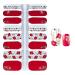 WOKOTO Nail Art Wraps Stickers Set with Nail File - Flower Leaf Design Decals for Manicure - 5 Sheets - Buy Online on GoSupps.com