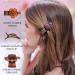 RC Roche Ornament 6 Pcs Womens French Barrette Cute Flowers Duckbill Alligator Styling Hair Clips - Small Brown (Pack of 6) - Buy Online on GoSupps.com