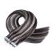 Tape In Hair Extensions - #1B/Gray - 40cm 30 Bricks 100% Remy Real Hair - Adhesive Tressen by Novon Hair Extensions - International Shipping Available - Buy Online on GoSupps.com