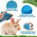 Bunny Grooming Kit - 4 Piece Set with Brush, Comb, Nail Clipper, Shampoo & Bath Brush - For Hamster, Guinea Pig - Pet Hair Remover - Adjustable Handle - Buy Online on GoSupps.com