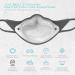 Airpop Active Reusable Face Mask 5-Layer Filter Face Coverings for Sports Contoured Fit Folding Adjustable Face Mask Adult Face Masks for Pollutant Protection Grey/White - Buy Online on GoSupps.com