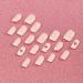 Medium Square White French Press On Nails | Camellia Coffin Shape with Heart Designs | 24 Piece Artistic Acrylic Nails for Women & Girls - Buy Online on GoSupps.com