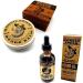 Pellagio Beard Care Set - Honest Amish Beard Oil & Balm with Wooden Comb | Beard Care Bundle - Buy Online on GoSupps.com